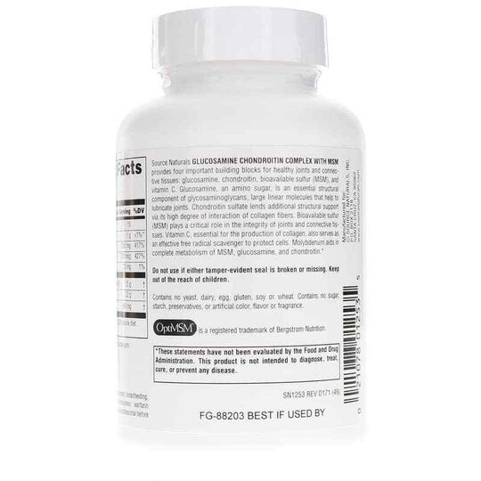 Glucosamine Chondroitin Complex with MSM, SNN